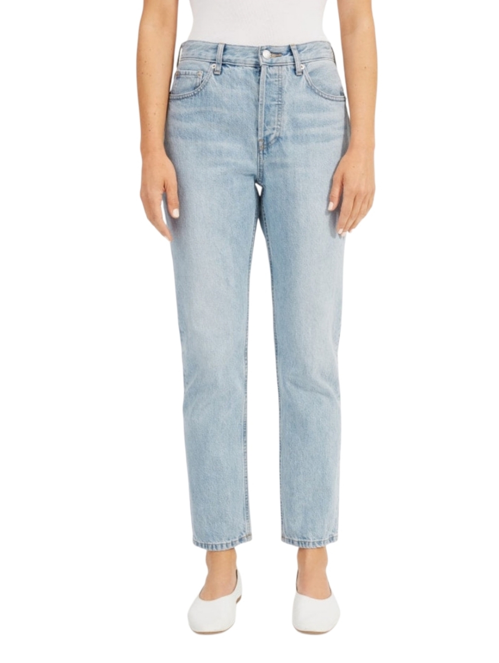 NWT Everlane The 90's Cheeky Jean Women's Size 25 Tall Light Wash High Rise
